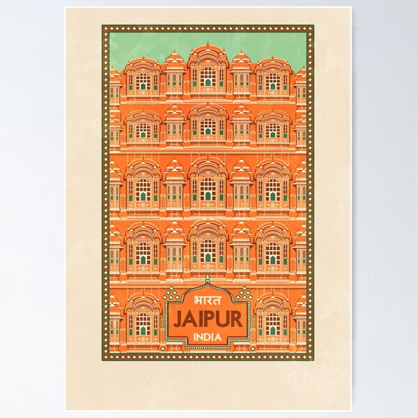 India Poster, Jaipur Poster, India Print, India Wall Art, Mahout