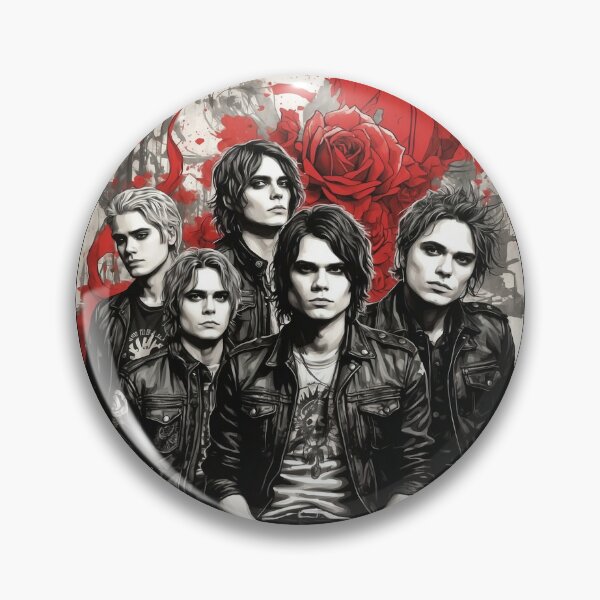My Chemical Romance Inspired 32mm Pin Button Badge Emo Rock I Love MCR My  Chemical Romance & Songs 