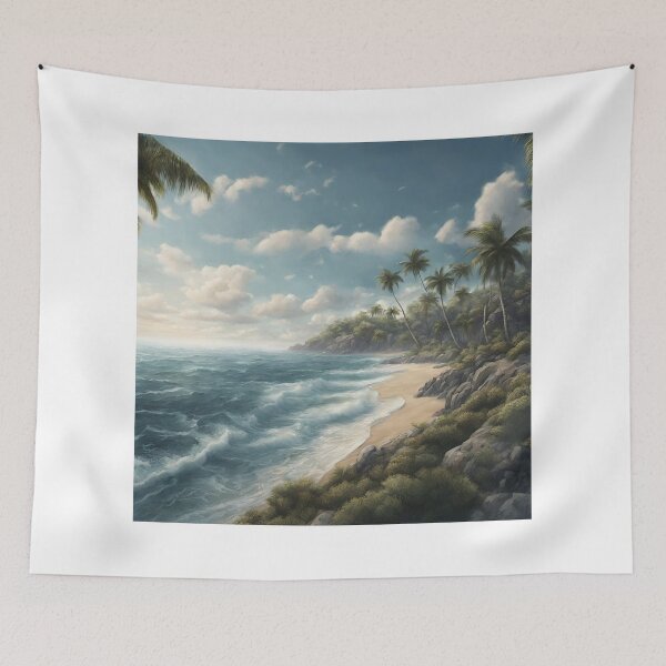 Item preview, Tranquil Seascape: Serene Ocean View designed and sold by shy8.