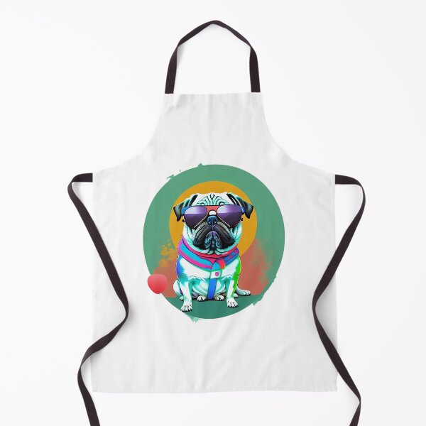 Item preview, Colorful Retro Pug (2) designed and sold by pugIT.