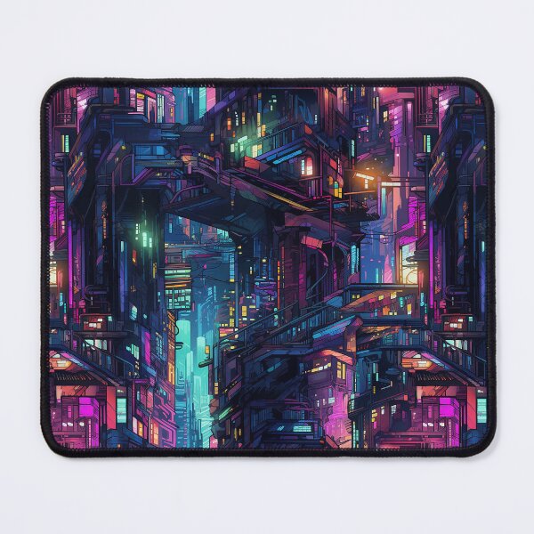 Item preview, Glowing City Neon Noir Cyberpunk Vibes designed and sold by NikkofTime.