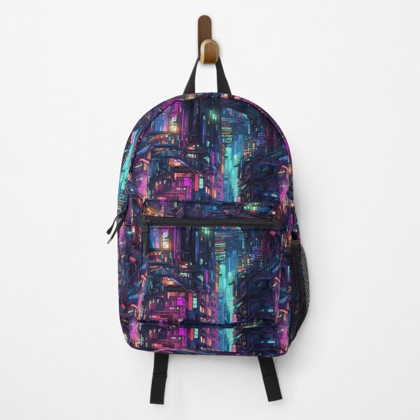 Item preview, Glowing City Neon Noir Cyberpunk Vibes designed and sold by NikkofTime.