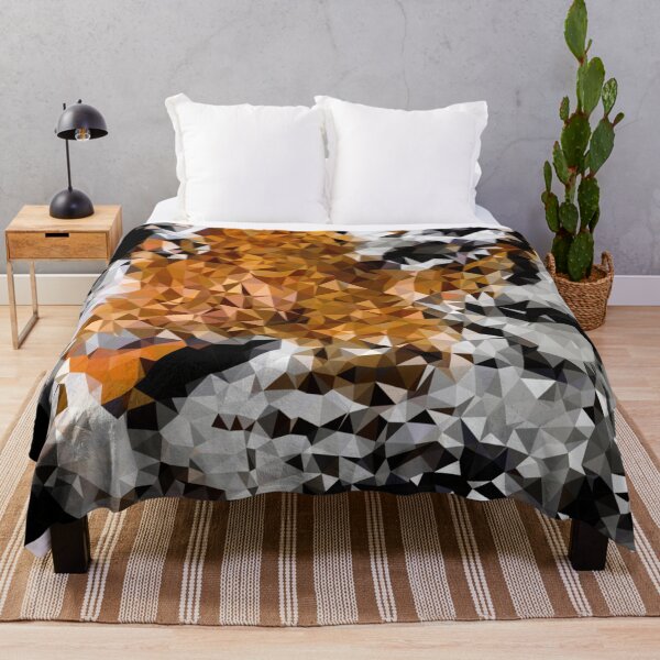Item preview, Tiger Low Polygon Digital Low Poly Art designed and sold by SpiroJo.