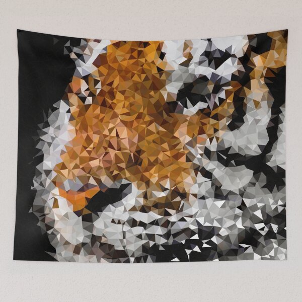 Item preview, Tiger Low Polygon Digital Low Poly Art designed and sold by SpiroJo.