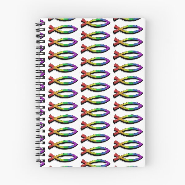 Item preview, Affirming Christian Fish - Prideful Jesus Fish Graffitti designed and sold by BackgroundPixel.