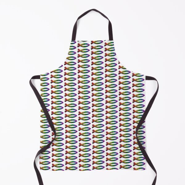 Item preview, Affirming Christian Fish - Prideful Jesus Fish Graffitti designed and sold by BackgroundPixel.