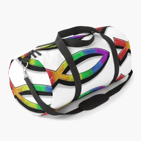 Item preview, Affirming Christian Fish - Prideful Jesus Fish Graffitti designed and sold by BackgroundPixel.