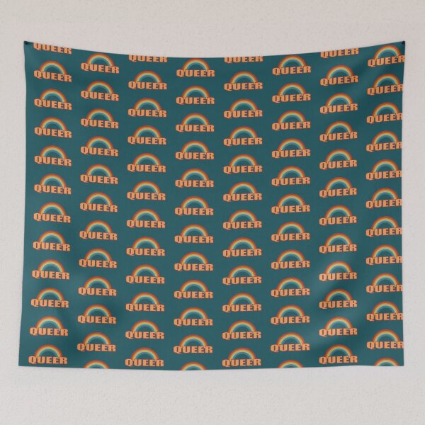 Item preview, LGBTQ Queer Rainbow Retro Pride Design designed and sold by Foxalla.