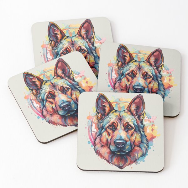 Item preview, German Shepherd - Bright Watercolors designed and sold by wotsthis.