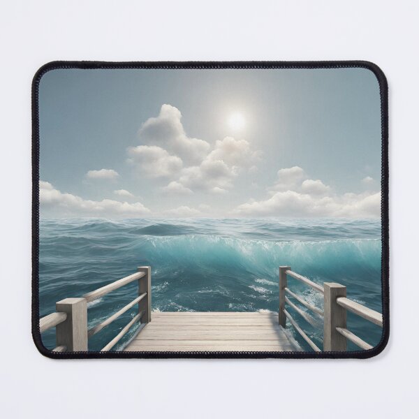 Item preview, Dockside Serenity: Ocean View from a Wooden Pier designed and sold by shy8.