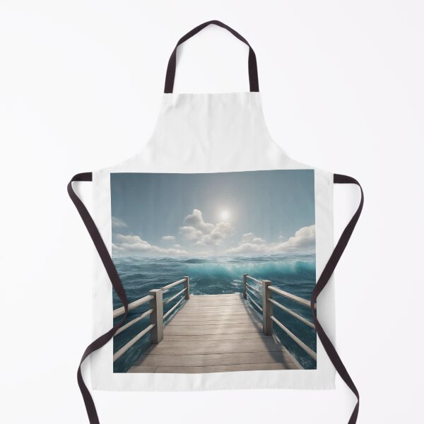 Item preview, Dockside Serenity: Ocean View from a Wooden Pier designed and sold by shy8.