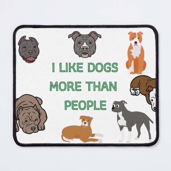 Item preview, American Staffordshire Dog Amstaff Dogs Mug I Like Dogs More Than Peopole designed and sold by GoodyPaws.