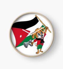 Jordanien Fan Hund Uhr