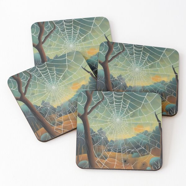 Item preview, Spider web and spiders designed and sold by WildLadyWood.