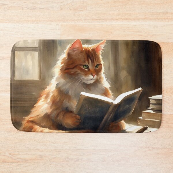 Item preview, Funny Cat Reading designed and sold by cr6zym1nd.