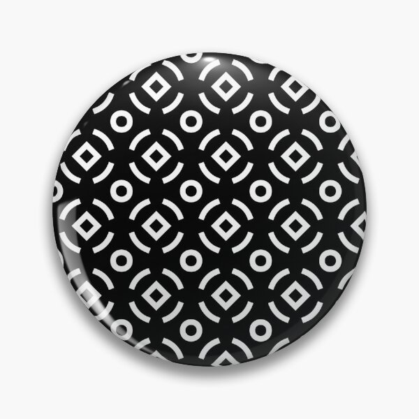 Item preview, Black White Circle Polka Dot Archies Optical Illusion Modern Art Traditional Mosaic Pattern designed and sold by PenguinForests.