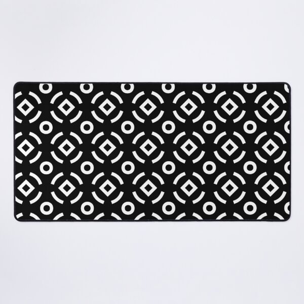 Item preview, Black White Circle Polka Dot Archies Optical Illusion Modern Art Traditional Mosaic Pattern designed and sold by PenguinForests.