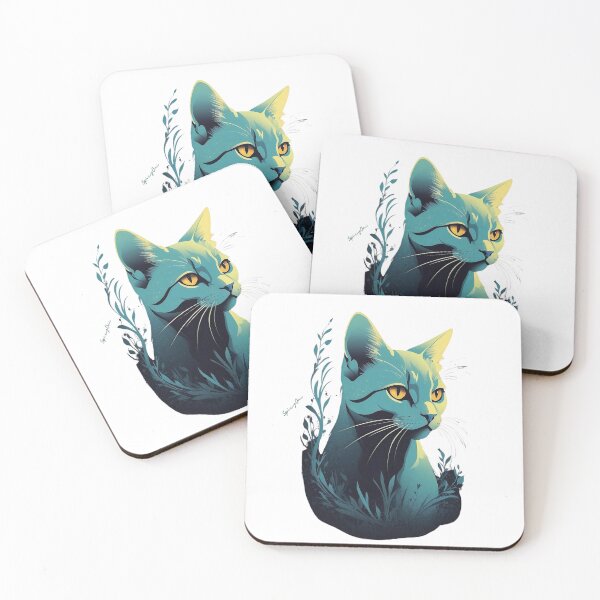 Item preview, Cute Sky Colored cat Art designed and sold by SpicyOne.