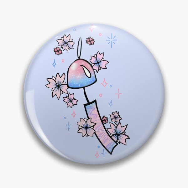 Item preview, Furin - Japanese wind bell / blue and pink designed and sold by SakuraYoruki.