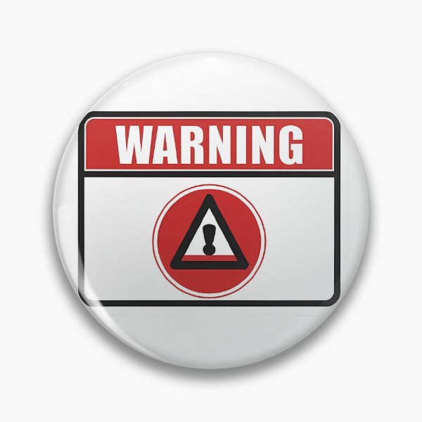 Item preview, "Beware of this warning." Sign Alert  designed and sold by Ahmedhazem12.