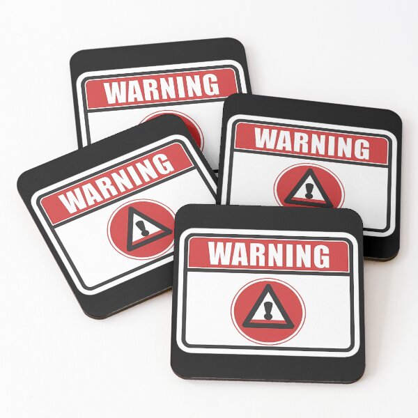 Item preview, "Beware of this warning." Sign Alert  designed and sold by Ahmedhazem12.