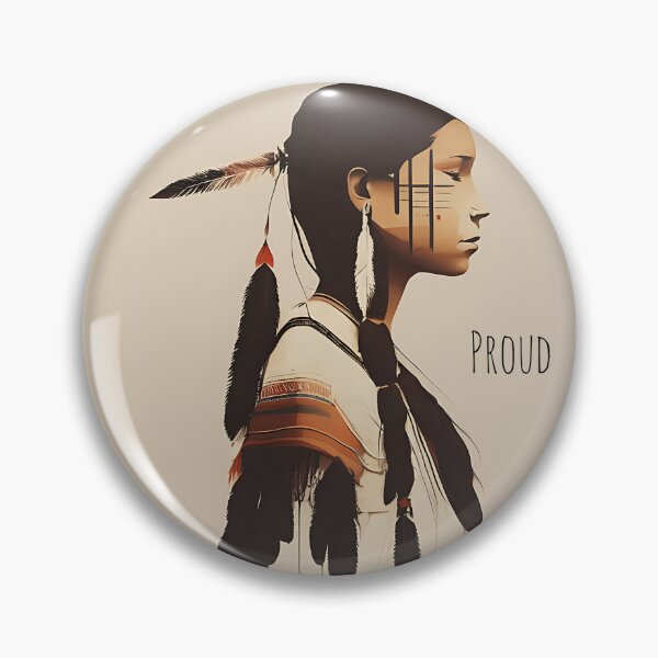Item preview, [AI Art] Proud Native American Woman With Headdress designed and sold by Sissle.