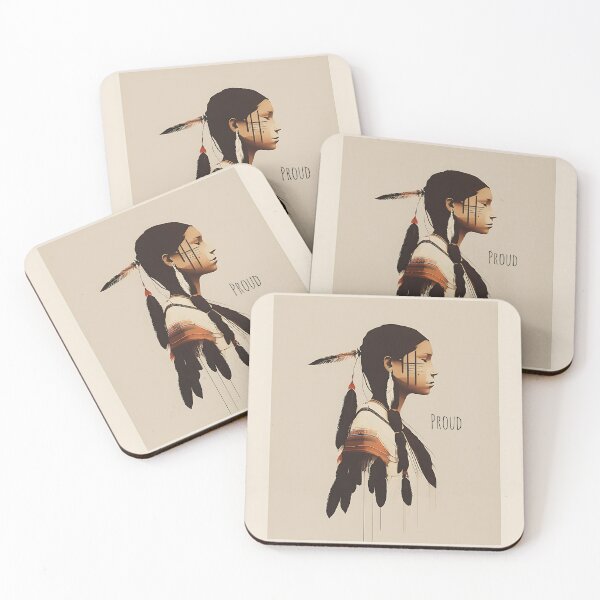 Item preview, [AI Art] Proud Native American Woman With Headdress designed and sold by Sissle.