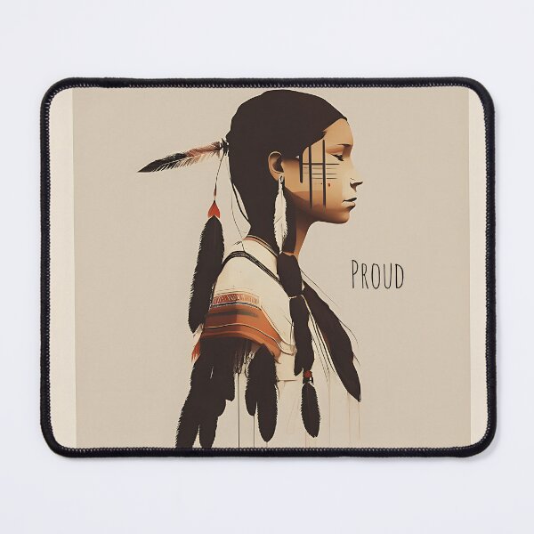 Item preview, [AI Art] Proud Native American Woman With Headdress designed and sold by Sissle.