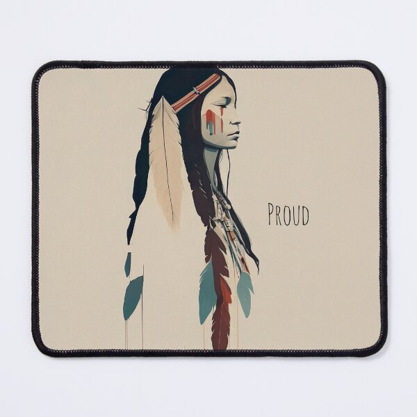 Item preview, [AI Art] Proud Native American Woman With Headdress designed and sold by Sissle.