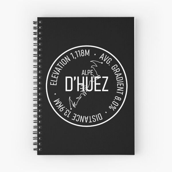 Item preview, Alp d'Huez Climb Stats and Route (white) designed and sold by bonk-cycling.