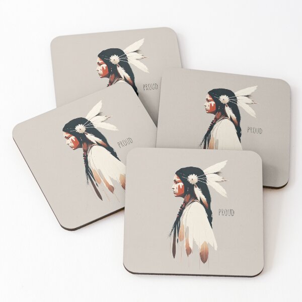 Item preview, [AI Art] Proud Native American Woman With Headdress designed and sold by Sissle.