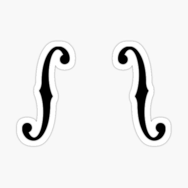 Item preview, Upright Bass Guitar/Cello F-Holes Cutouts designed and sold by Designs by Kool Kat.