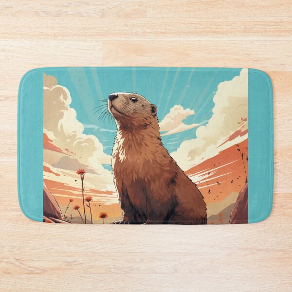 Item preview,  groundhogs in spring t-shirts designed and sold by pencil-art98.