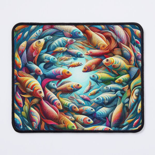 Item preview, rainbow fish, Digital art designed and sold by kathleenjean.