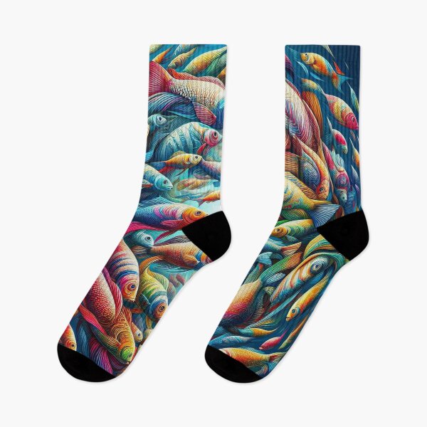 Item preview, rainbow fish, Digital art designed and sold by kathleenjean.