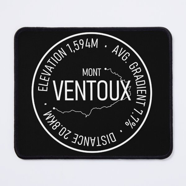 Item preview, Mont Ventoux Climb Stats and Route (white) designed and sold by bonk-cycling.