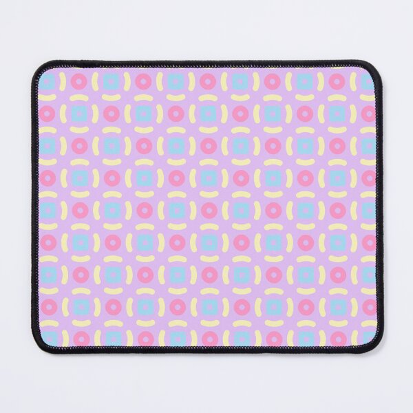 Item preview, Pastel Pink Blue Lavender Ring Circle Lines Summertime Geometry Youth Pop Art Candy Palette Childhood Pattern designed and sold by PenguinForests.