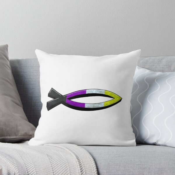 Item preview, Graffiti No Binario Cristiano Jesús Pez designed and sold by BackgroundPixel.