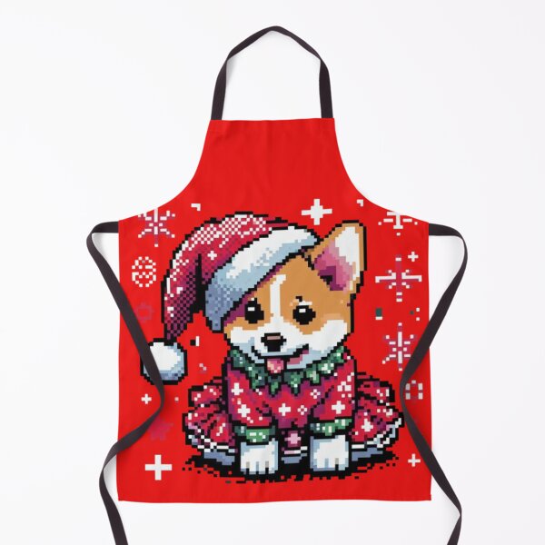 Item preview, Small Corgi Christmas Retro Style  designed and sold by PaulBlueShop.