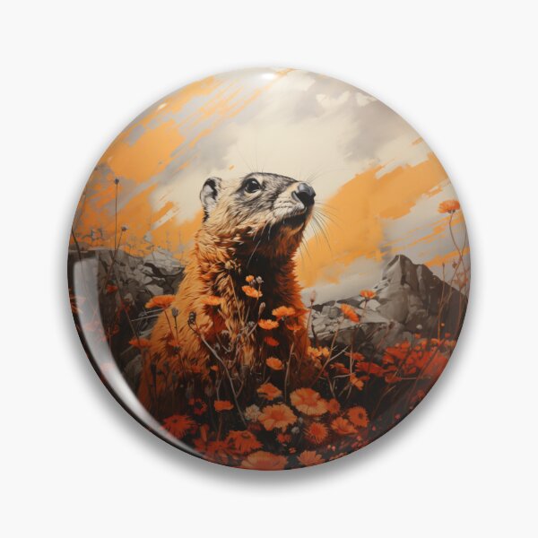 Item preview, Groundhogs in spring t-shirts designed and sold by pencil-art98.