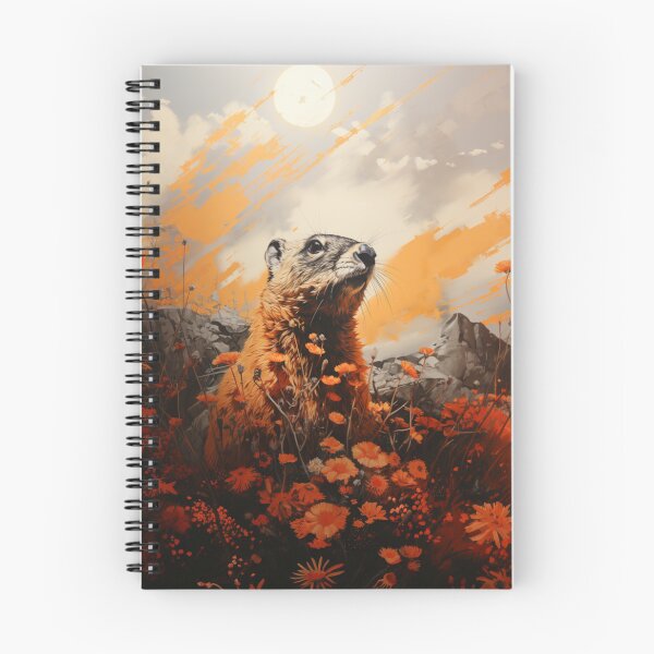 Item preview, Groundhogs in spring t-shirts designed and sold by pencil-art98.