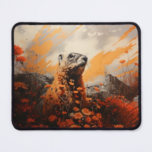 Item preview, Groundhogs in spring t-shirts designed and sold by pencil-art98.