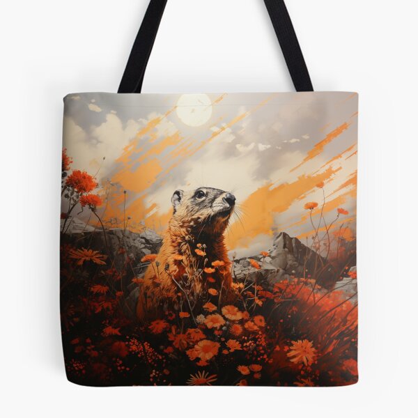 Item preview, Groundhogs in spring t-shirts designed and sold by pencil-art98.