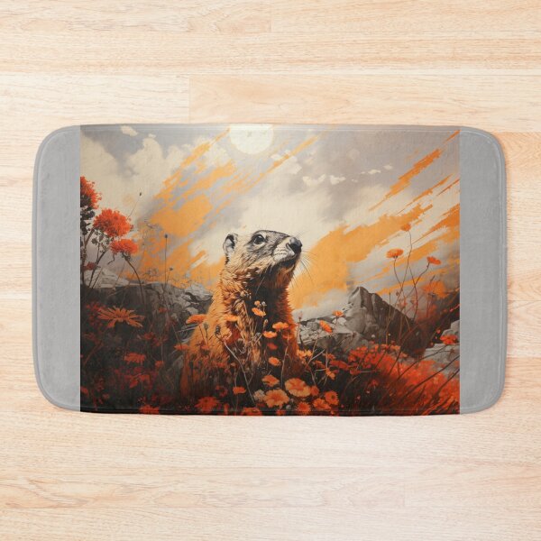 Item preview, Groundhogs in spring t-shirts designed and sold by pencil-art98.