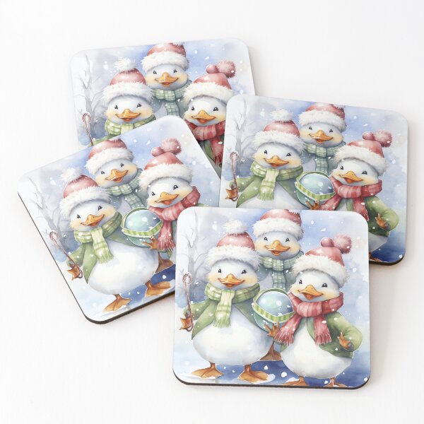 Item preview, Quacky Holiday Ducks designed and sold by cute-animals99.
