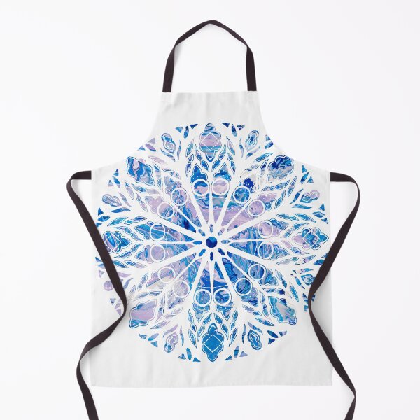 Artikelvorschau, Eklektisches blaues geometrisches Mandala entworfen und verkauft von Quoppidou.
