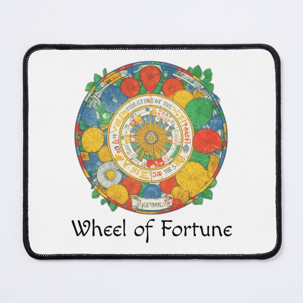 Item preview, Major Arcana Wheel of Fortune and Floral Setup - Good Luck Symbol designed and sold by Pixel Waite.