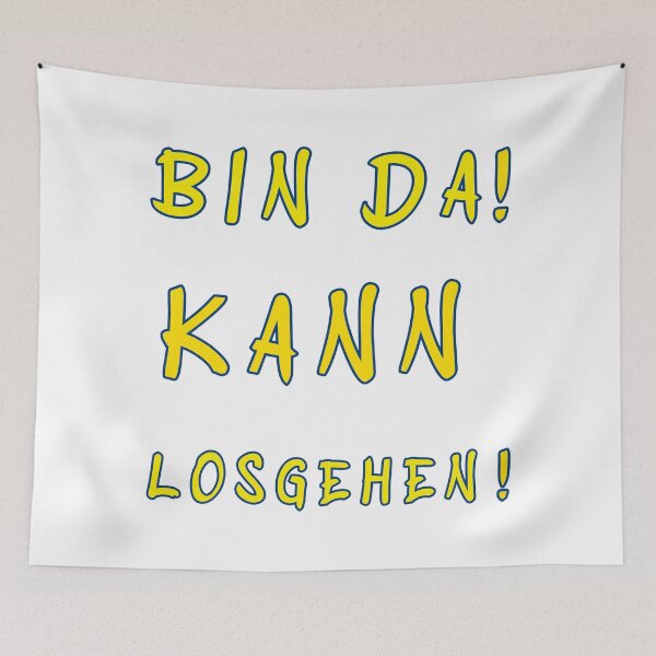 Item preview, Bin da Kann Losgehen Retro designed and sold by UniqueDesignHub.
