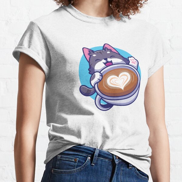 Item preview, Cat and Coffee Love designed and sold by MrTeeDesigns.