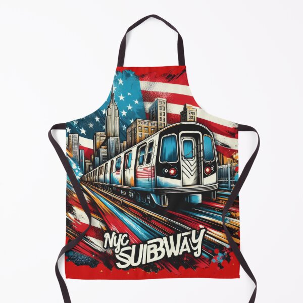 Item preview, New York Subway Christmas NYC Subway Train designed and sold by MayaDelaye.